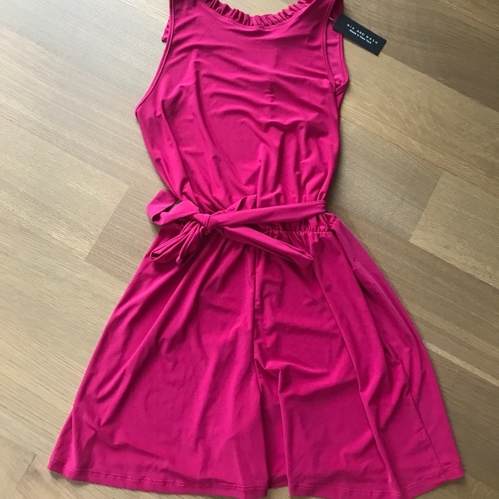 Nik and Nash Womens Pink/Magenta Color Romper size Medium.